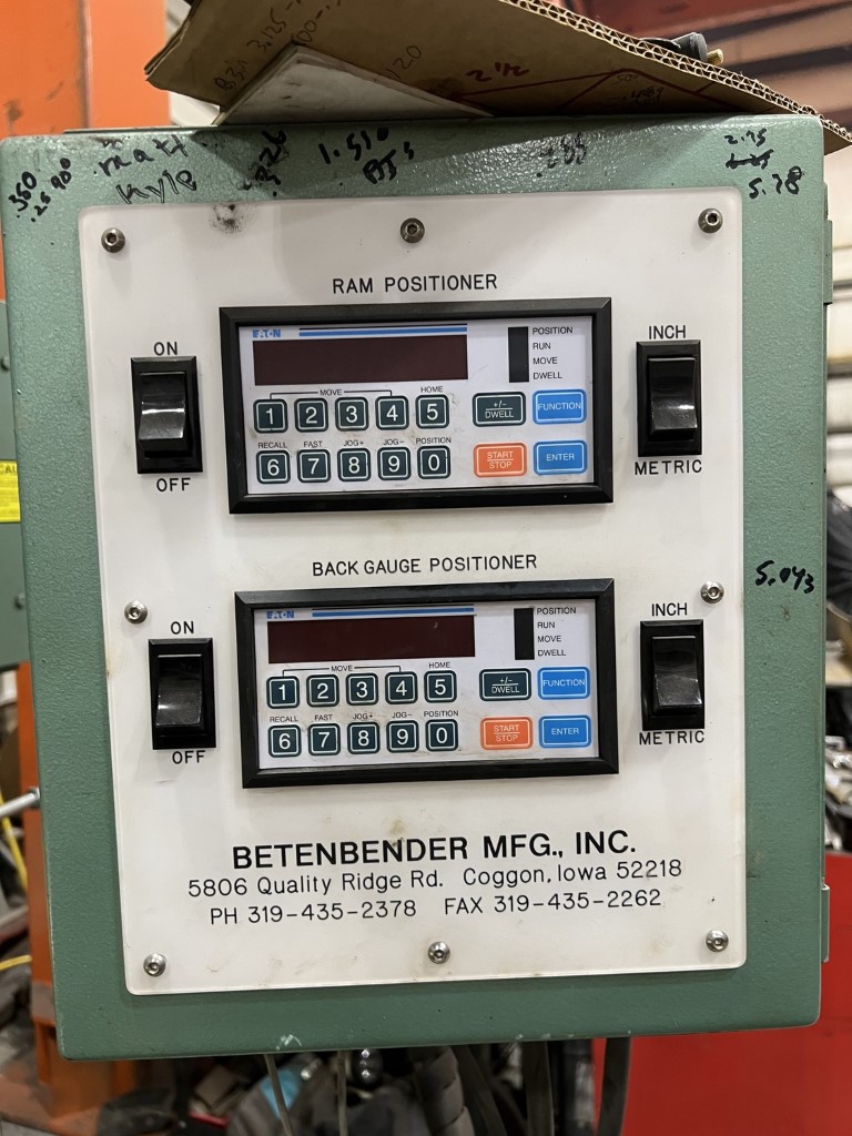 Betenbender 12-160T Hydraulic Press Brake, Machine ID: 8791